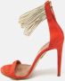 Aquazzura Pre-owned Leather sandals Orange Dames - Thumbnail 2