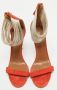 Aquazzura Pre-owned Leather sandals Orange Dames - Thumbnail 3