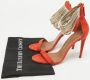 Aquazzura Pre-owned Leather sandals Orange Dames - Thumbnail 9