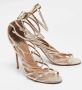 Aquazzura Pre-owned Leather sandals Yellow Dames - Thumbnail 4