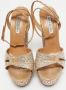 Aquazzura Pre-owned Leather sandals Yellow Dames - Thumbnail 6