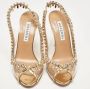 Aquazzura Pre-owned Leather sandals Yellow Dames - Thumbnail 3