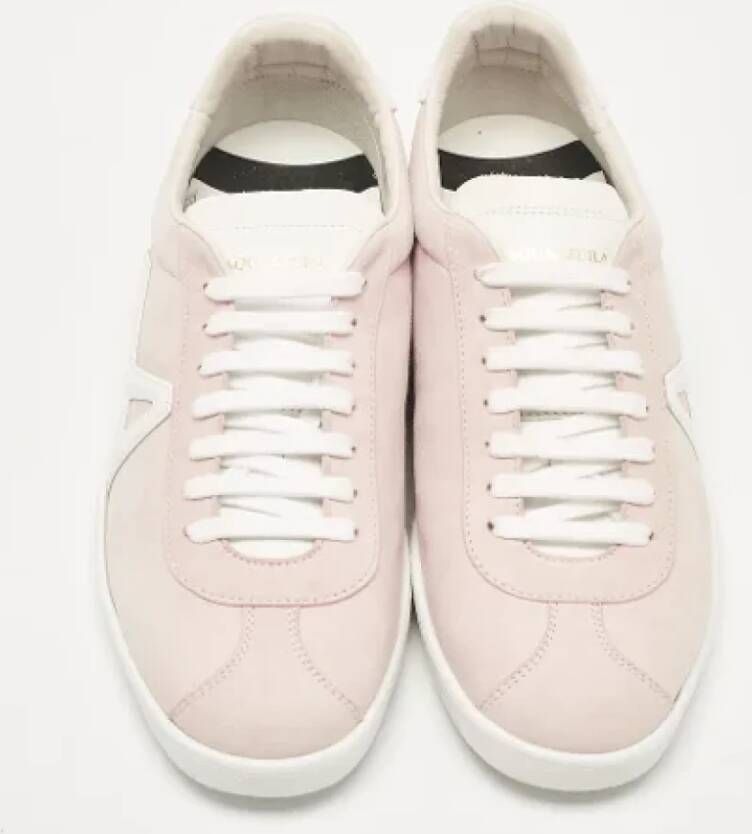 Aquazzura Pre-owned Leather sneakers Pink Dames