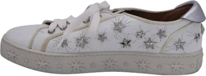 Aquazzura Pre-owned Leather sneakers White Dames