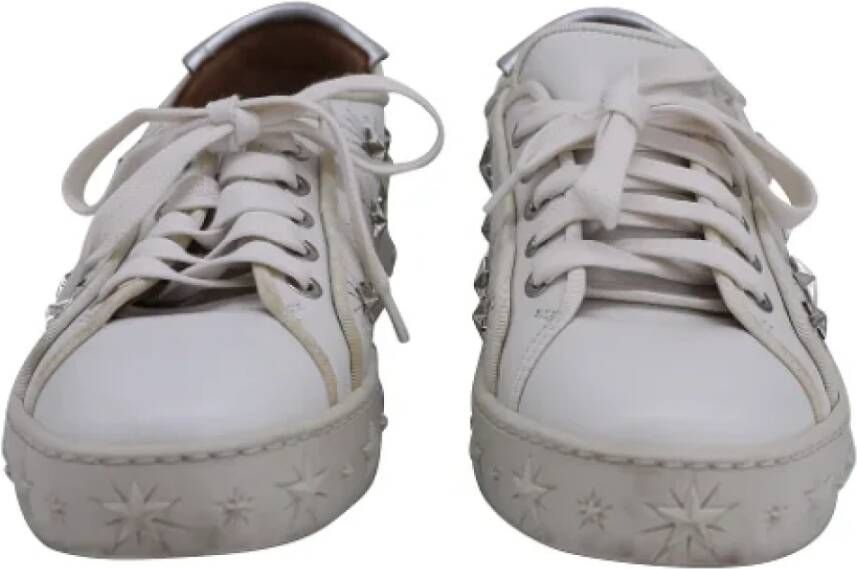 Aquazzura Pre-owned Leather sneakers White Dames