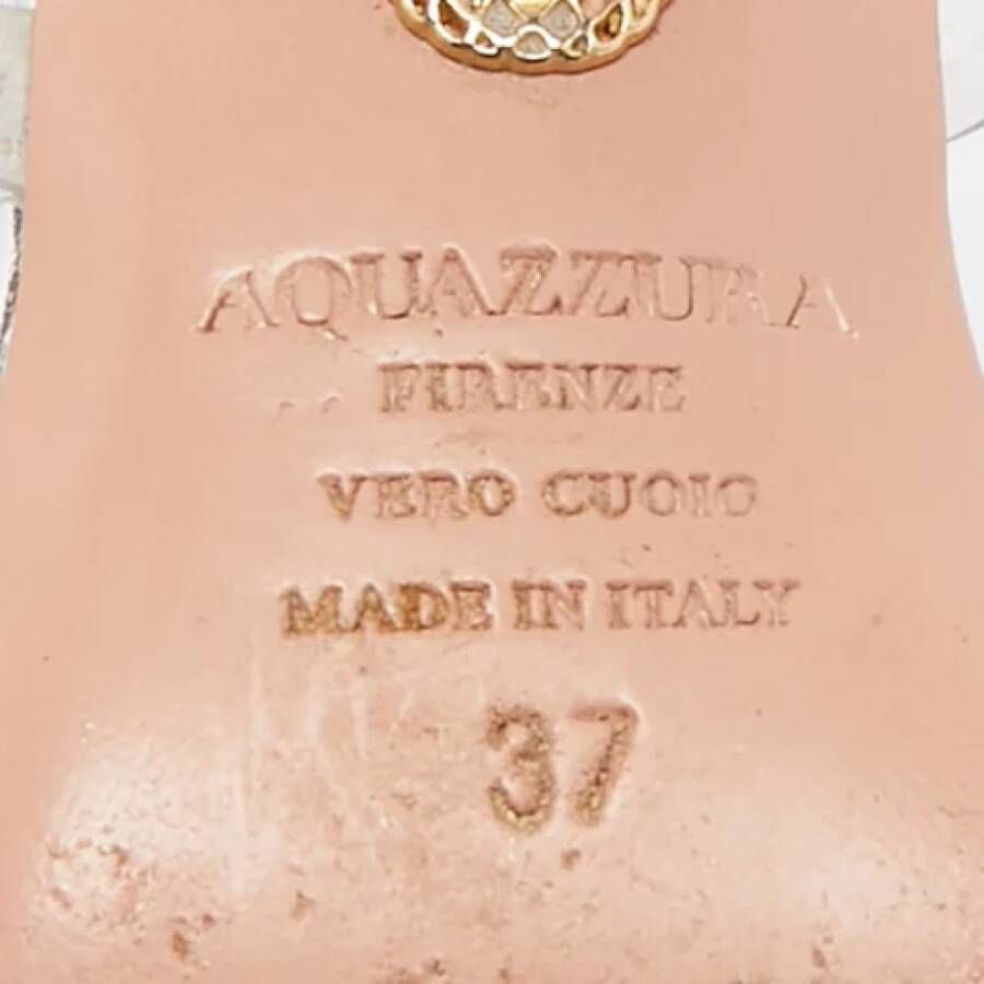 Aquazzura Pre-owned Plastic heels White Dames