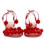 Aquazzura Pre-owned Raffia heels Red Dames - Thumbnail 3