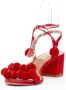 Aquazzura Pre-owned Raffia heels Red Dames - Thumbnail 4