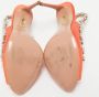 Aquazzura Pre-owned Satin heels Orange Dames - Thumbnail 4