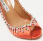 Aquazzura Pre-owned Satin heels Orange Dames - Thumbnail 5