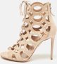 Aquazzura Pre-owned Suede boots Beige Dames - Thumbnail 2