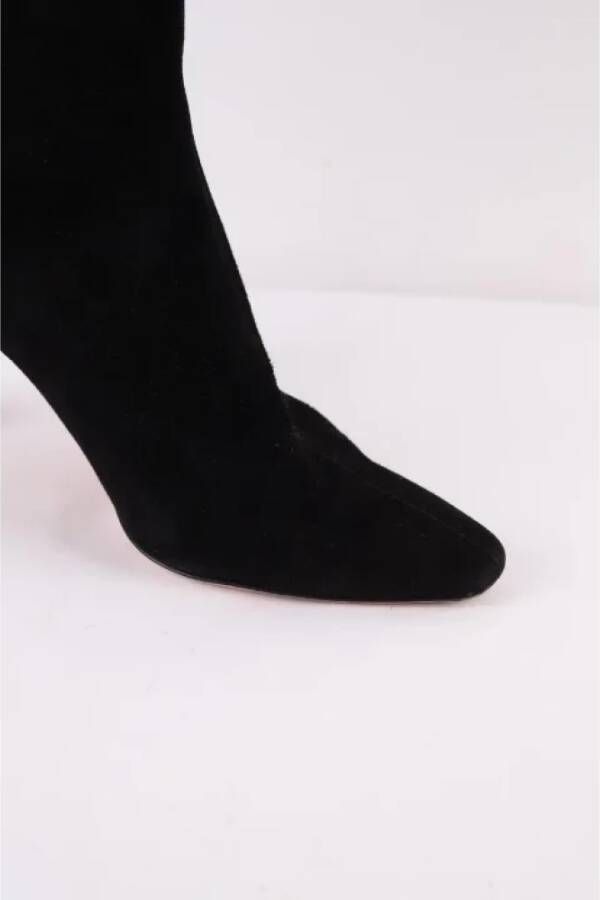 Aquazzura Pre-owned Suede boots Black Dames