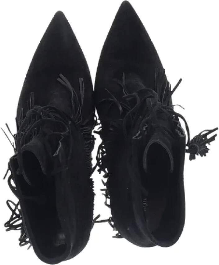 Aquazzura Pre-owned Suede boots Black Dames