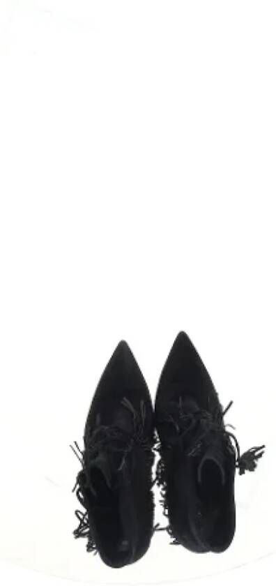 Aquazzura Pre-owned Suede boots Black Dames