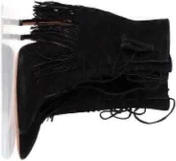 Aquazzura Pre-owned Suede boots Black Dames