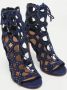 Aquazzura Pre-owned Suede boots Blue Dames - Thumbnail 4