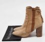 Aquazzura Pre-owned Suede boots Brown Dames - Thumbnail 9