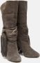 Aquazzura Pre-owned Suede boots Gray Dames - Thumbnail 4