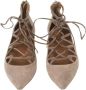 Aquazzura Pre-owned Suede flats Beige Dames - Thumbnail 2