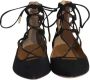 Aquazzura Pre-owned Suede flats Black Dames - Thumbnail 2