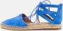 Aquazzura Pre-owned Suede flats Blue Dames - Thumbnail 2