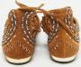 Aquazzura Pre-owned Suede flats Brown Dames - Thumbnail 4