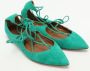 Aquazzura Pre-owned Suede flats Green Dames - Thumbnail 2