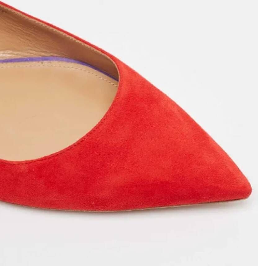 Aquazzura Pre-owned Suede flats Multicolor Dames