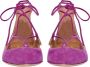 Aquazzura Pre-owned Suede flats Purple Dames - Thumbnail 3