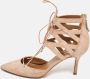 Aquazzura Pre-owned Suede heels Beige Dames - Thumbnail 2