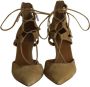 Aquazzura Pre-owned Suede heels Beige Dames - Thumbnail 2