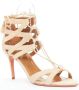 Aquazzura Pre-owned Suede heels Beige Dames - Thumbnail 2