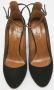 Aquazzura Pre-owned Suede heels Black Dames - Thumbnail 3