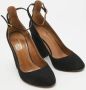 Aquazzura Pre-owned Suede heels Black Dames - Thumbnail 4