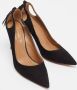 Aquazzura Pre-owned Suede heels Black Dames - Thumbnail 2