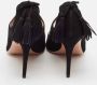 Aquazzura Pre-owned Suede heels Black Dames - Thumbnail 3