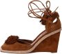 Aquazzura Pre-owned Suede heels Brown Dames - Thumbnail 2