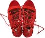 Aquazzura Pre-owned Suede heels Red Dames - Thumbnail 6