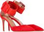 Aquazzura Pre-owned Suede heels Red Dames - Thumbnail 5