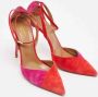 Aquazzura Pre-owned Suede heels Red Dames - Thumbnail 4