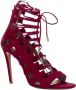 Aquazzura Pre-owned Suede heels Red Dames - Thumbnail 2