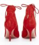 Aquazzura Pre-owned Suede heels Red Dames - Thumbnail 5