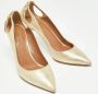 Aquazzura Pre-owned Suede heels Yellow Dames - Thumbnail 3
