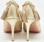 Aquazzura Pre-owned Suede heels Yellow Dames - Thumbnail 4
