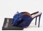 Aquazzura Pre-owned Suede mules Blue Dames - Thumbnail 8