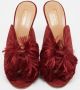 Aquazzura Pre-owned Suede mules Red Dames - Thumbnail 2