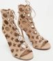 Aquazzura Pre-owned Suede sandals Beige Dames - Thumbnail 4