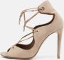 Aquazzura Pre-owned Suede sandals Beige Dames - Thumbnail 2