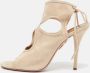 Aquazzura Pre-owned Suede sandals Beige Dames - Thumbnail 2