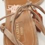 Aquazzura Pre-owned Suede sandals Beige Dames - Thumbnail 3